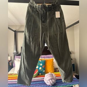 ***SOLD*** Free People Margate Pleated Paperbag Pant